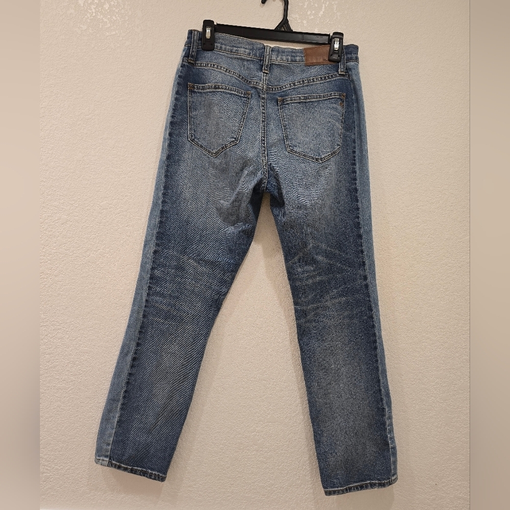Madewell Cruiser Straight Crop Jeans  Pieced Edition Size 26 - Picture 5 of 11